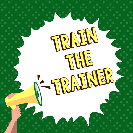Conceptual display Train The Trainer. Internet Concept identified to teach mentor or train others attend classの写真素材