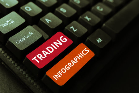 Inspiration showing sign Trading Infographics. Business idea visual representation of trade information or dataの写真素材