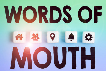 Inspiration showing sign Words Of Mouth. Business approach simple statement can help heal hurt or...
