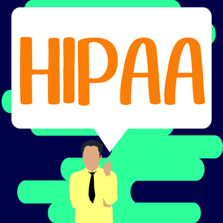 Text sign showing Hipaa. Word Written on Acronym stands for Health Insurance Portability Accountabilityの写真素材