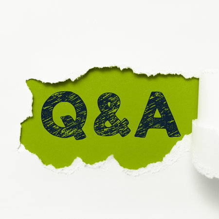 Text showing inspiration Q A. Business overview defined as questions being asked and answers