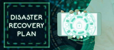 Conceptual display Disaster Recovery Plan. Business showcase having backup measures against dangerous situationの写真素材