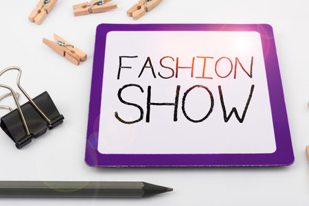 Conceptual display Fashion Show. Business concept exibition that involves styles of clothing and appearanceの写真素材