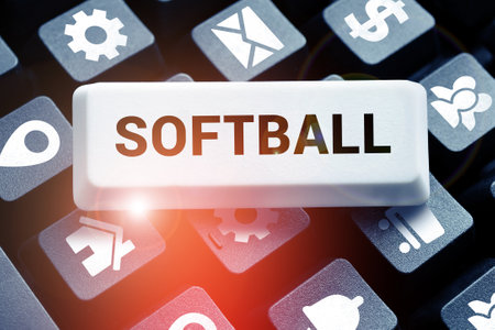Handwriting text Softball. Business concept a sport similar to baseball played with a ball and bat