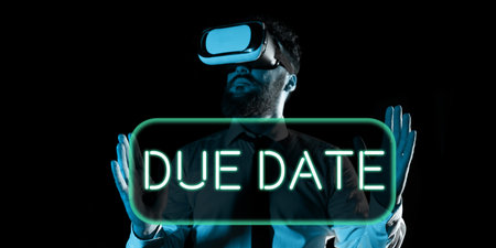 Writing displaying text Due Date. Word Written on The date when payment should be received by the person or companyの写真素材