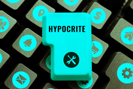 Hand writing sign Hypocrite. Internet Concept Medical condition in which blood pressure is extremely...
