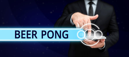 Conceptual display Beer Pong.の写真素材