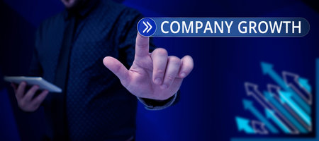 Inspiration showing sign Company Growth. Business idea a long-term stage where enterprise qualifies for expansionの写真素材