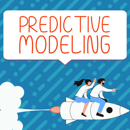 Writing displaying text Predictive Modeling. Business showcase maintenance strategy driven by predictive analyticsの写真素材