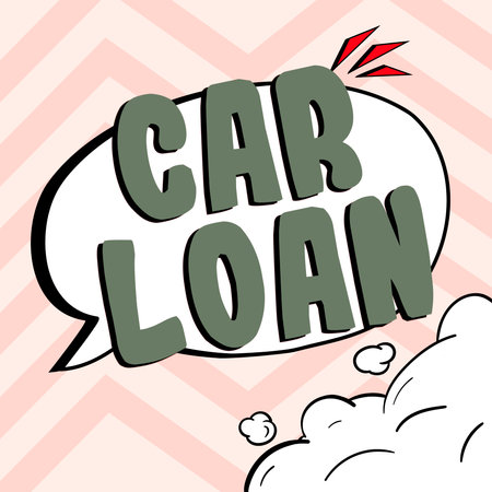 Inspiration showing sign Car Loan. Business concept taking money from bank with big interest to buy new vehicleの写真素材