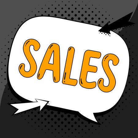Handwriting text Sales. Business idea exchange of commodity for money Action of selling something Serviceの写真素材