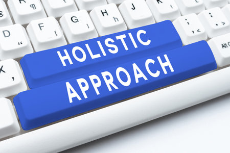 Conceptual display Holistic Approach. Business concept characterized belief that parts something intimately interconnectedの写真素材