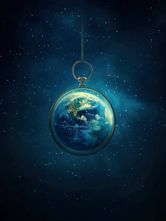 earth hour poster design, realistis , HD, copy Spaceの素材