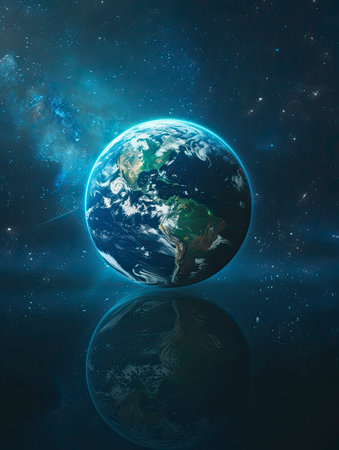 earth hour poster design, realistis , HD, copy Spaceの素材