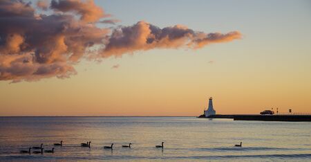 Sunset in Cobourg Marina
