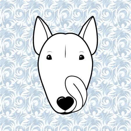 English Bull Terrierのイラスト素材
