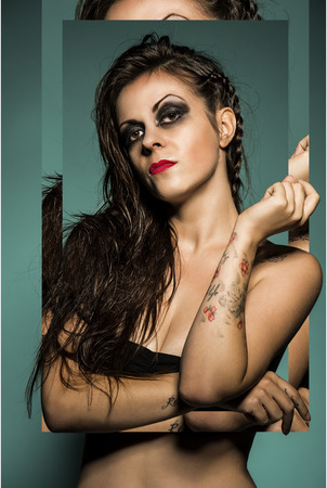 makeup portrait deliriumの写真素材