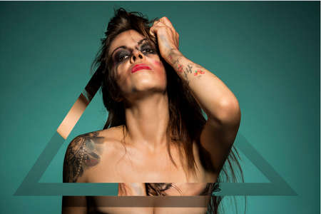 makeup portrait deliriumの写真素材