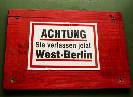 poster in Germanの写真素材