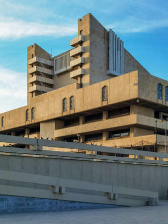 Kazan, Russia - 08 01 2021: View of the Tatar State Theater Kamal in Kazan, the capital of the Tatarstan Republic, illuminated by the warm sunset lightのeditorial素材
