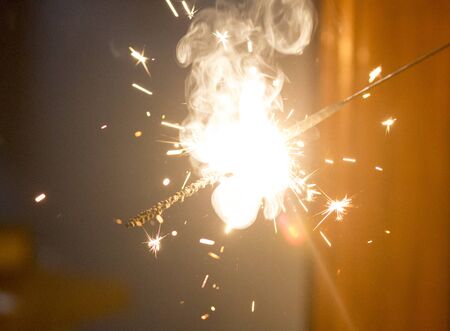 Firing crackers in Diwali that creates pollutionの写真素材