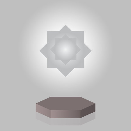 presentation of a product that is outstanding and worth buying. The highlight is the. podium display for product presentation branding and packaging presentation.geometric background minimal abstract .3d podium.のイラスト素材