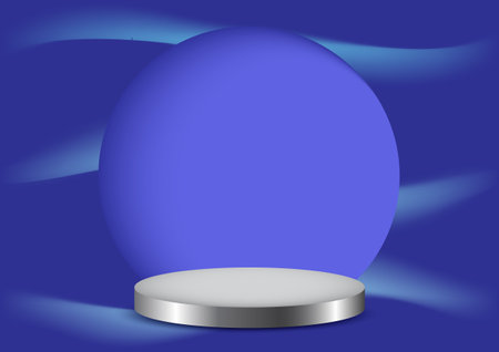 Great vector illustration, three dimensional low  in The background is a with geometric shape .illustration display product pastel  wallpaper business.art abstract white blue.This picture is a presentation of a product that is outstanding and worth buying. The highlight is the shadow in the moon.のイラスト素材
