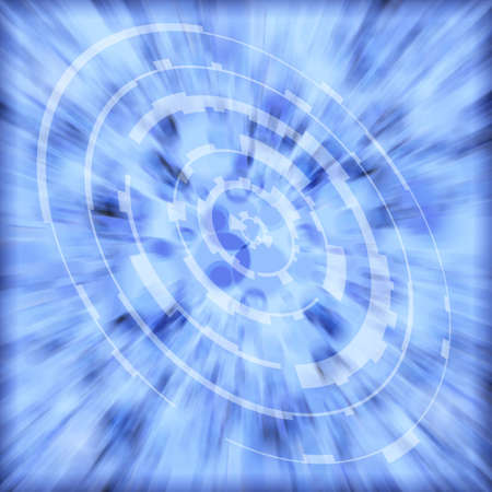 a abstract background with a technical circle design layed over itの写真素材