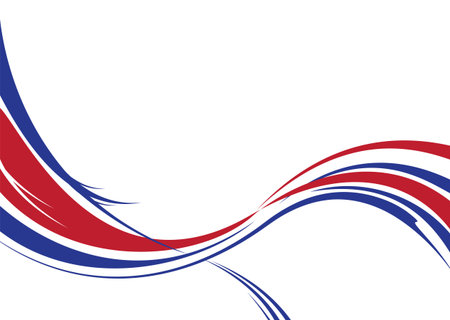 Abstract background in red white and blue us colorsのイラスト素材