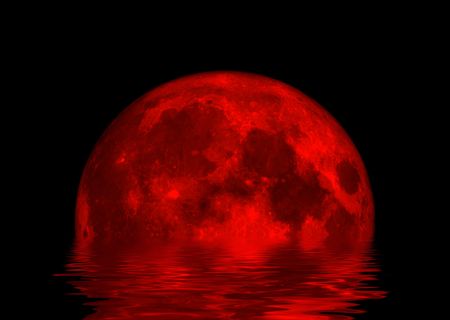 Close up of a mars like planet reflected in waterの写真素材