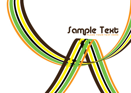 flowing ribbon design with room to add your own copyのイラスト素材