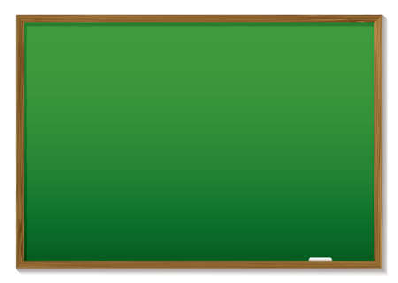 Green chalk board with wooden frame and room to add textのイラスト素材