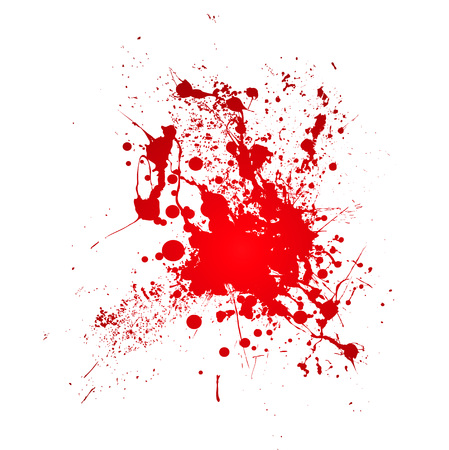 Inky blood splat with a red abstract shapeのイラスト素材