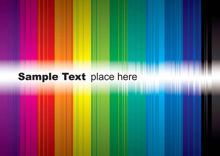 brightly coloured rainbow background with room to add your own textのイラスト素材