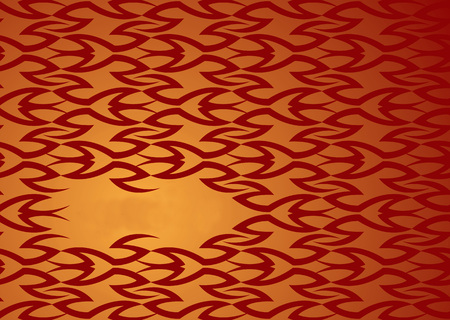 inter linking abstract orange and red background design with copy spaceのイラスト素材