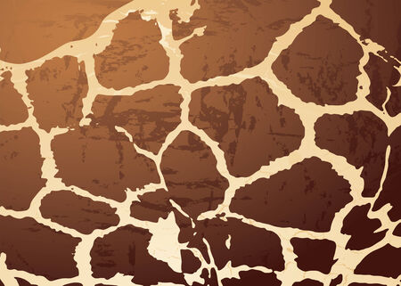 Abstract animal skin background in the style of a giraffeのイラスト素材