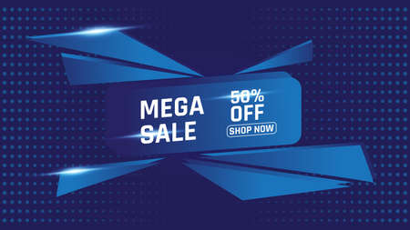 Illustration vector graphic Realistic 3d sale background with abstract shape. Vector illustrationのイラスト素材