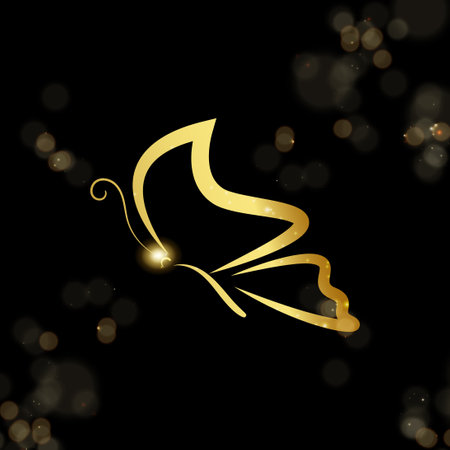 Illustration vector graphic of luxury butterflyのイラスト素材