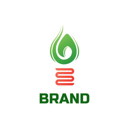 Illustration vector graphic of leaf bulb. Fit for agriculture, plant business etc. Vector illustrationのイラスト素材