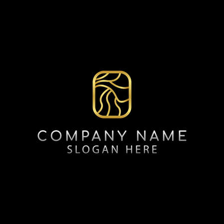 Luxury abstract logo. Vector logo templateのイラスト素材