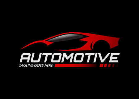 Automotive sport car logo template. Fit for business related to automotive industry, community, club and others. Vector illustrationのイラスト素材