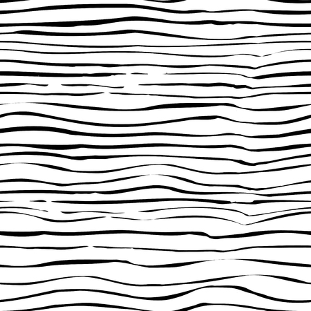 Vector seamless grunge urban pattern with hand drawn black stripes on white background. Grungy repeating backdrop for kids, textile, clothes, bed linen, wrapping paper. Shabby textured wallpaper.のイラスト素材