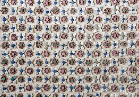 Flower colorful stucco pattern decorative isolated on the white background style tradition vintage.
の写真素材