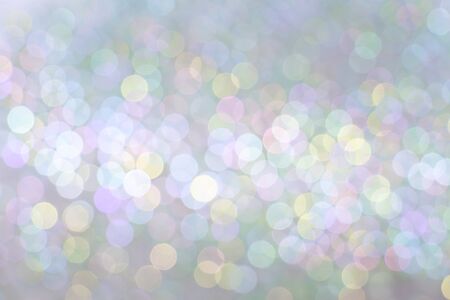Colorful beads bokeh abstract light background for celebration.の写真素材