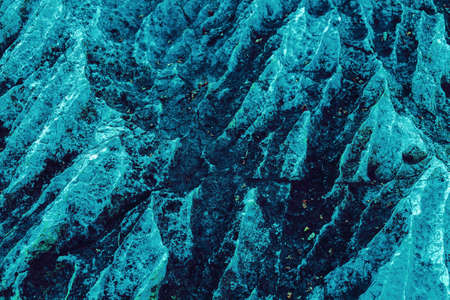 Blue natural stone surface texture or grunge rock texture abstract for background.の写真素材