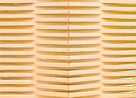 Walls made ââof wooden lath の写真素材