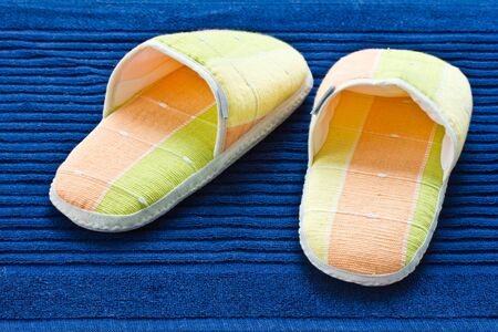 Slippers for use in the home の写真素材