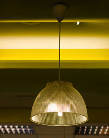 Lamp hanging on the ceiling の写真素材