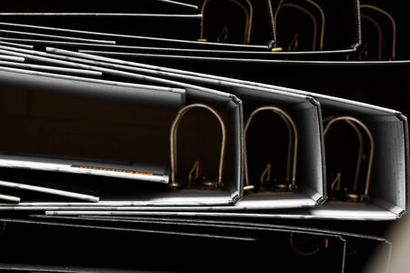 File Stack, file folder close up for background の写真素材