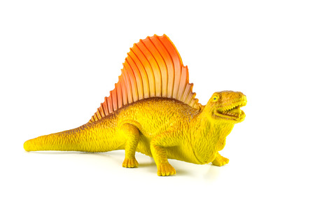 dinosaurs toy isolated on whiteの写真素材